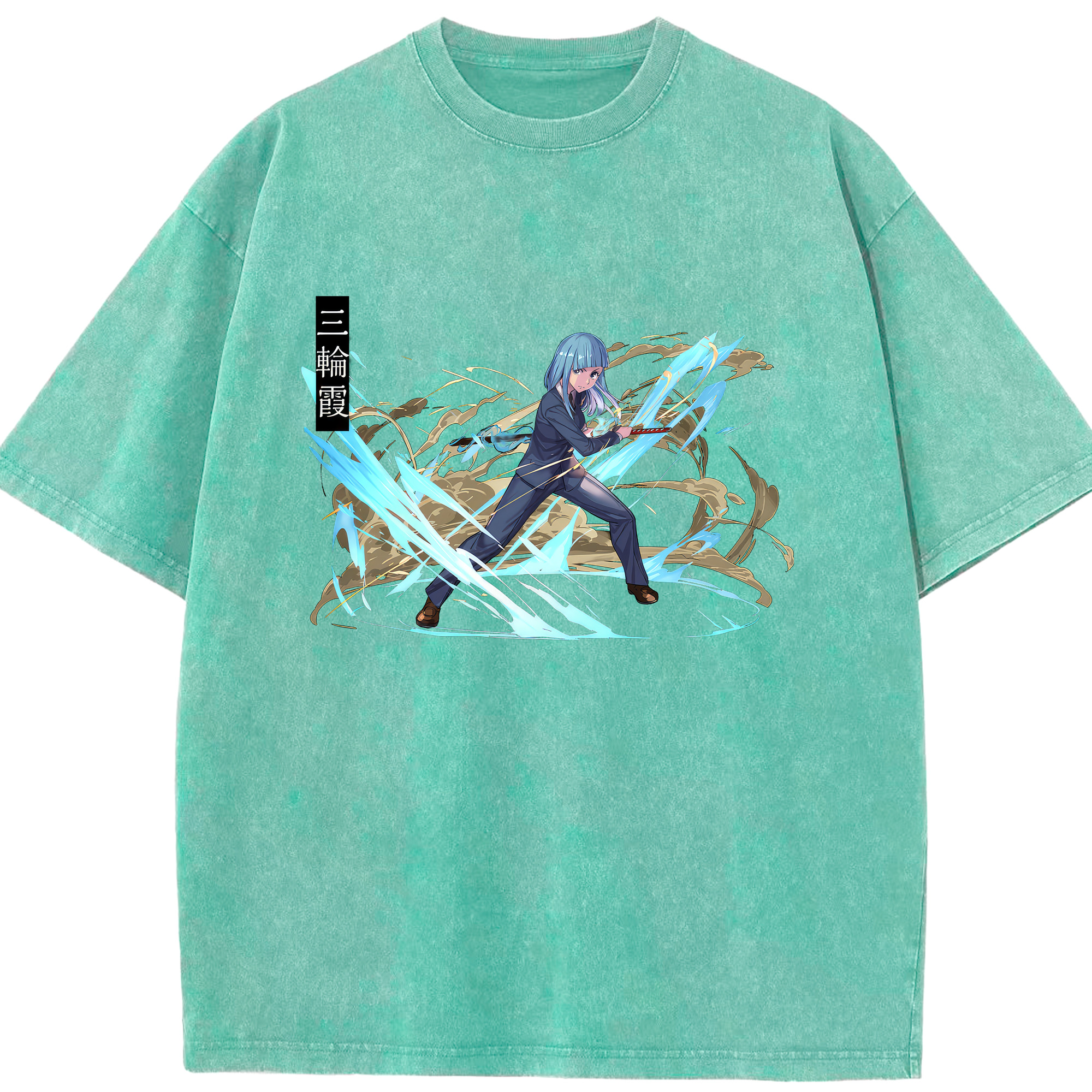 （画像用） 呪術廻戦 Jujutsu Kaisen 綿100% ヴィンテージ風 半袖Tシャツ（フロントプリント）